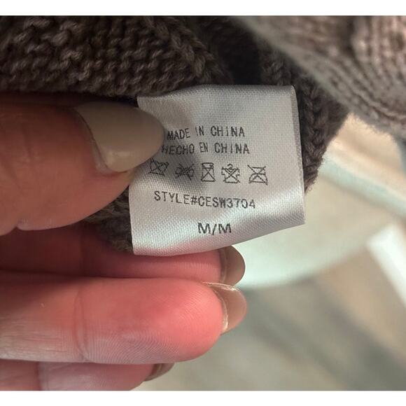 ADORA Cut Edge Detail Mineral Washed Sweater Size Medium 100% Cotton - Picture 3 of 5